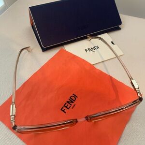 Fendi Oversized Tan Sunglasses